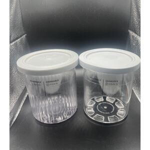 Ninja Creami Deluxe Original Pints and Lids 2 Pack 24oz Freezer Pint Containers